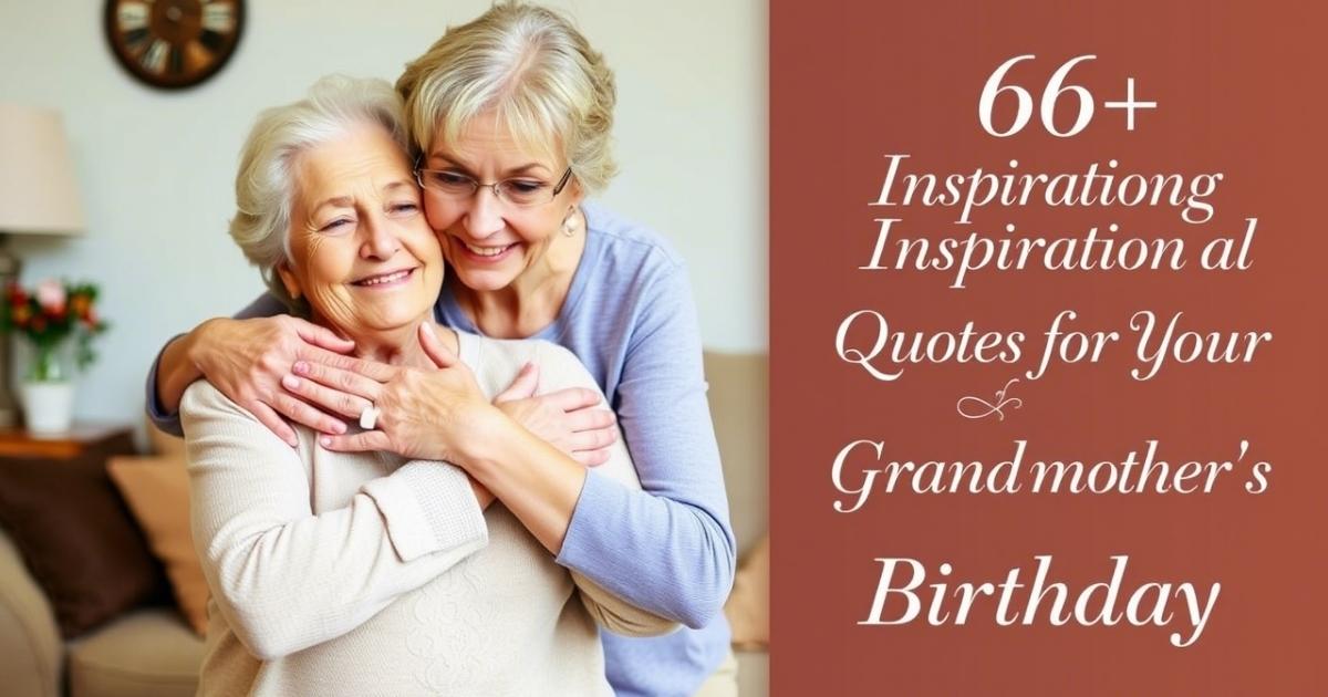 66+ Inspirational Quotes for Your Grandmother’s Birthday