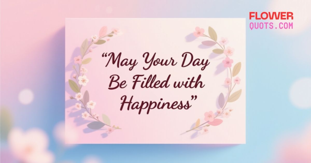 “May Your Day Be Filled with Happiness” Quotes to Brighten Someone’s Day