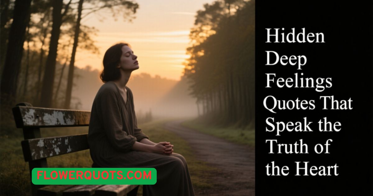 “Hidden Deep Feelings Quotes That Speak the Truth of the Heart”